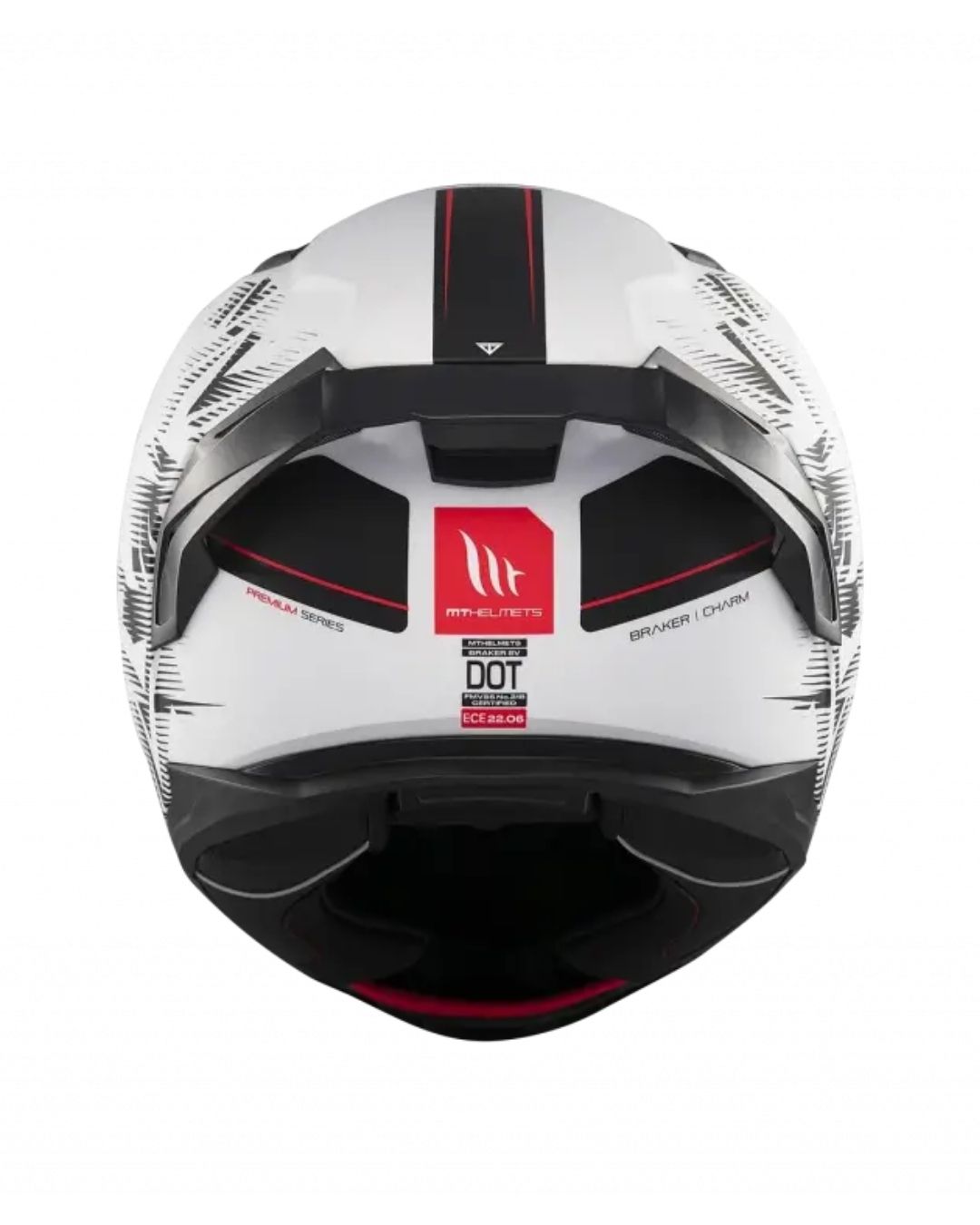Mt Helmets Braker Sv Charm A1 Mat Siyah/Beyaz Fullface Motosiklet Kaskı
