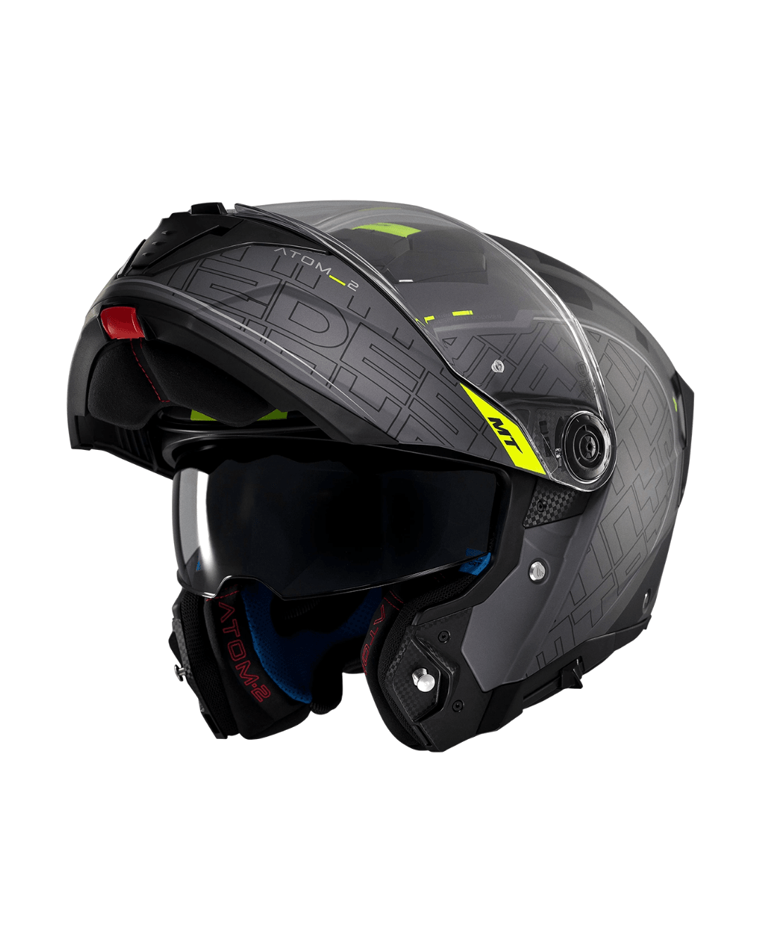 Mt Helmets Atom 2 Sv Destiniy C2 Mat Siyah Çene Açılır Motosiklet Kaskı