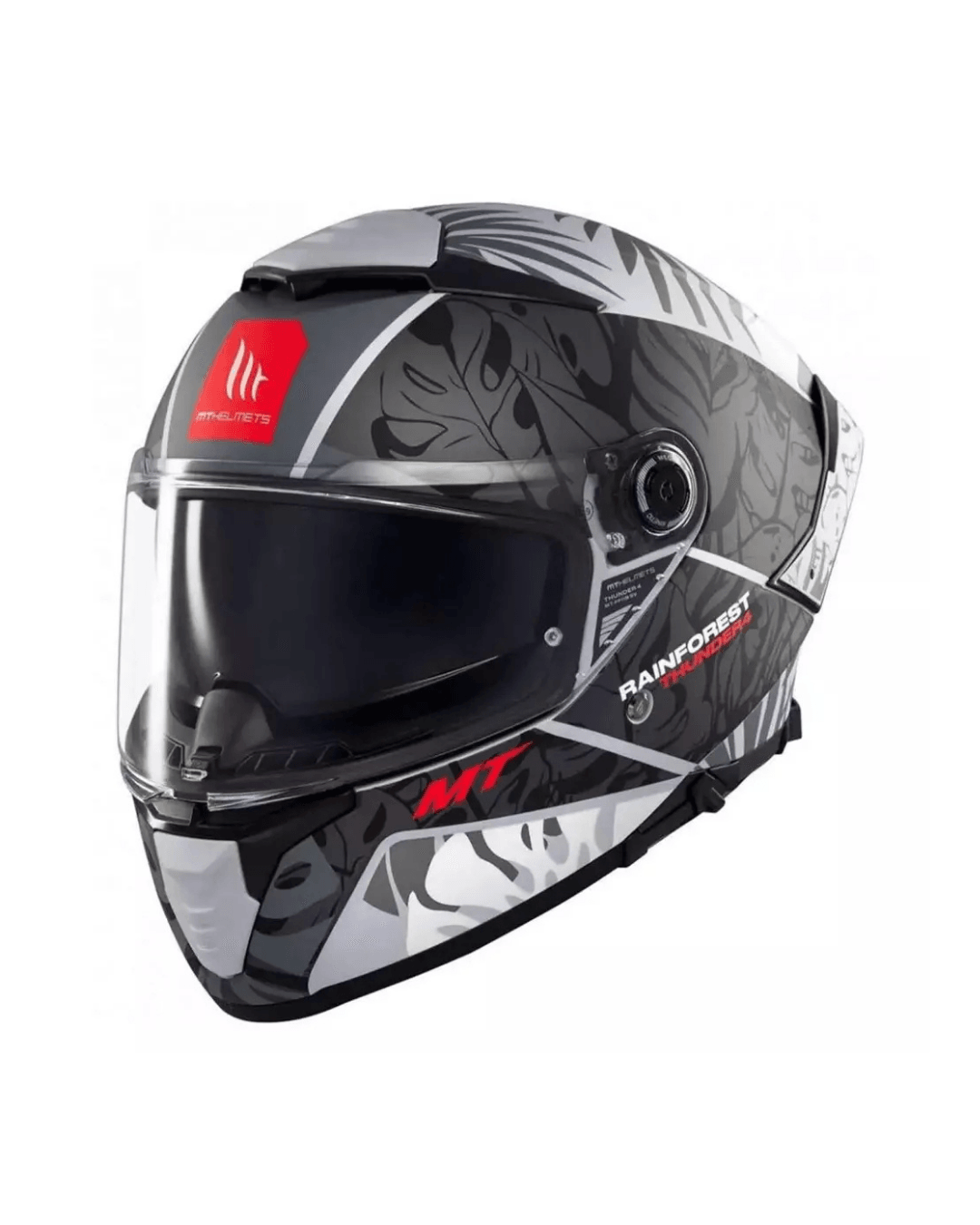 Mt Helmets Thunder 4 Sv Rainforest C2 Parlak Gri Fullface Motosiklet Kaskı