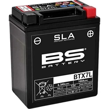 BS BATTERY MOTOSİKLET AKÜLERİ - YENİ ÜRETİM TARİHLİ - BTX7L-SLA