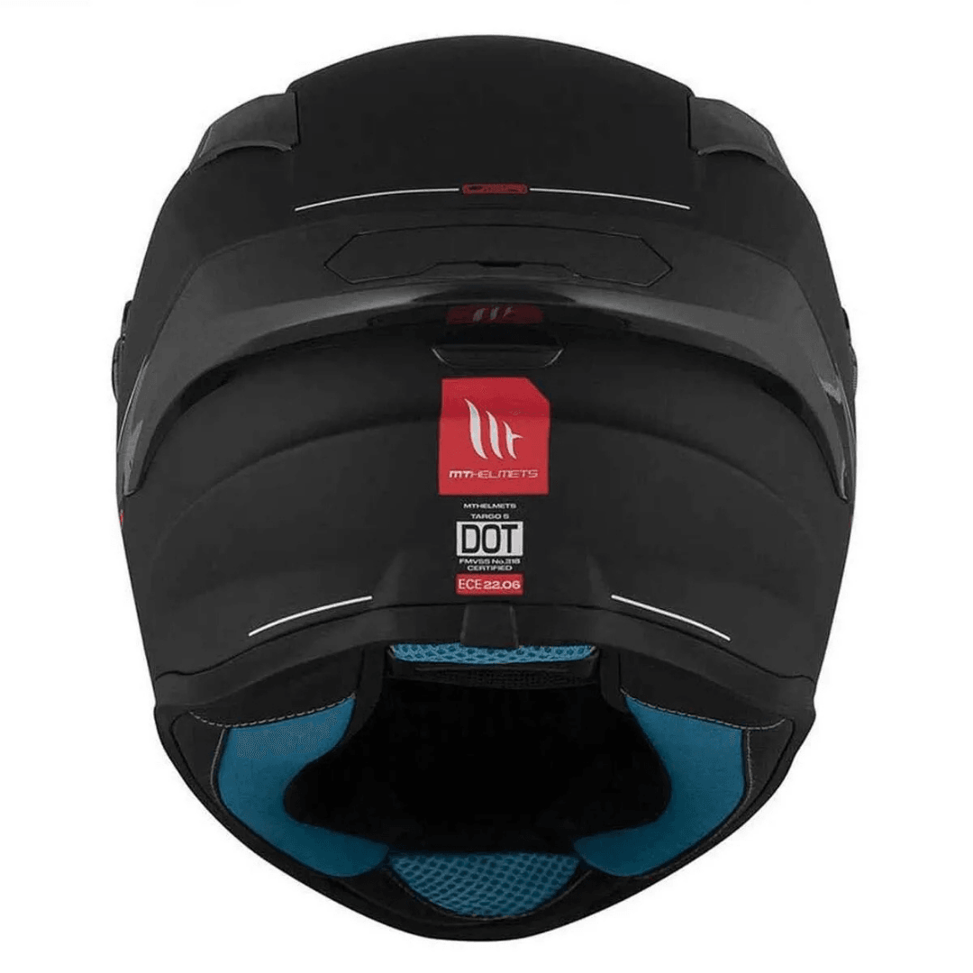 MT HELMETS TARGO S SOLID MAT SİYAH FULLFACE MOTOSİKLET KASKI