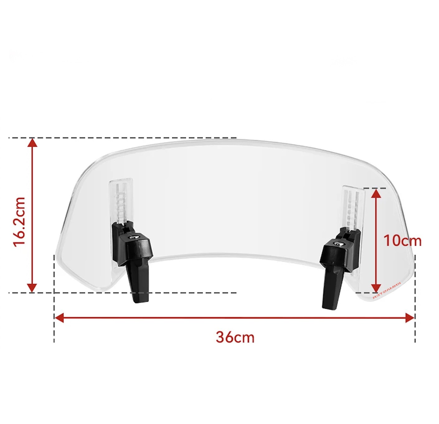 KNMASTER RS-500A KADEMELİ ŞEFFAF ÖN CAM DEFLEKTÖR AYARLANABİLİR