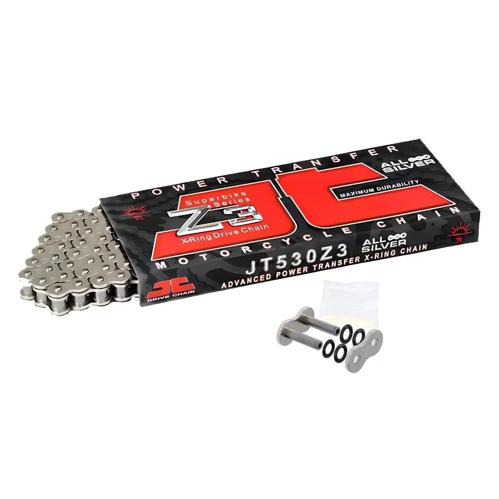 JT Sprockets Super X-Ring Z3 Nikel Motosiklet Zinciri (530X116)