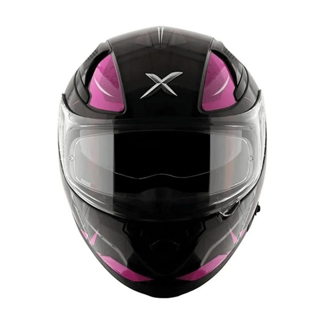 AXOR APEX HUNTER SİYAH/PEMBE FULLFACE MOTOSİKLET KASKI