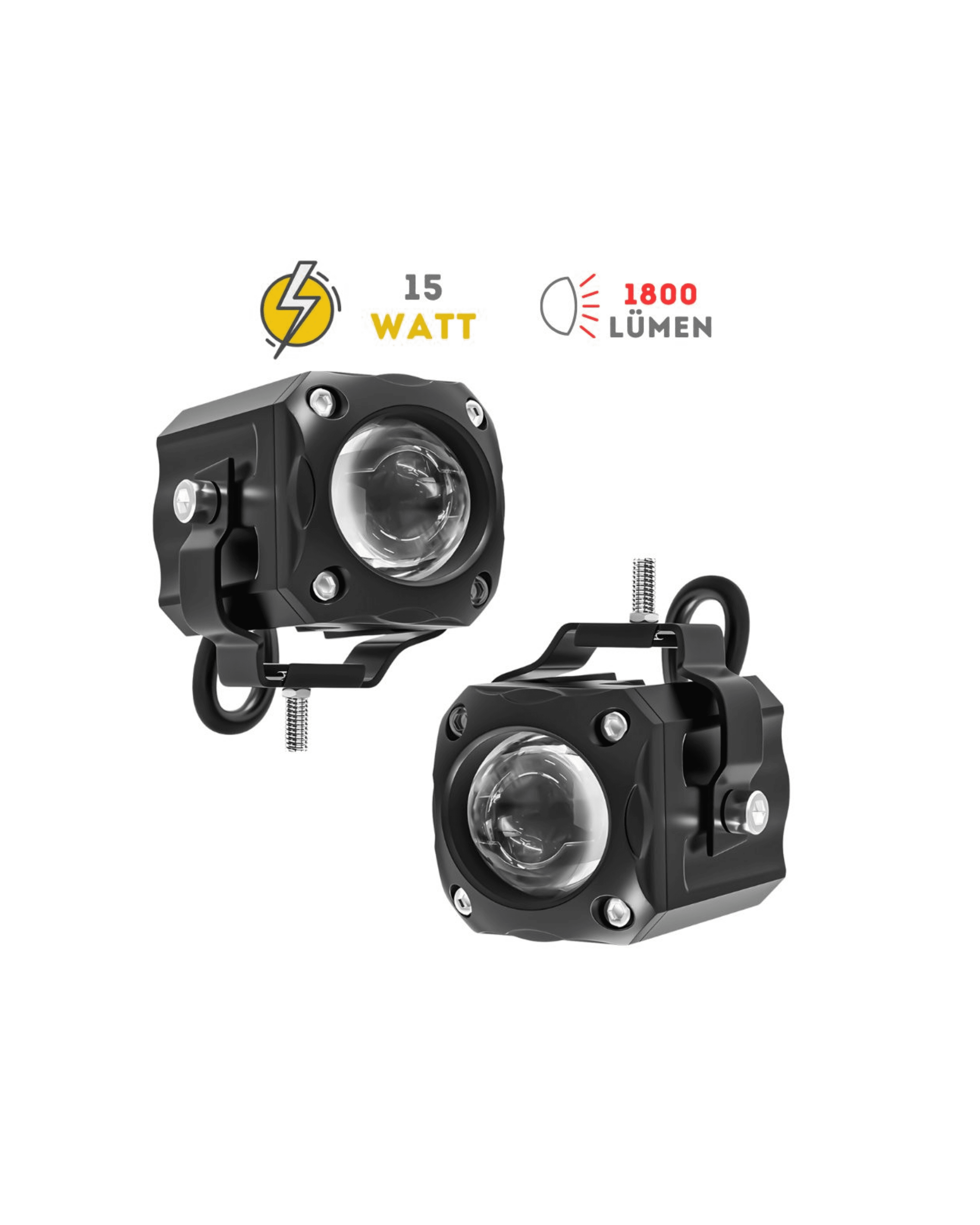 KNMASTER SCOR MOTOSİKLET LED SİS FARI 15W 1800 LÜMEN