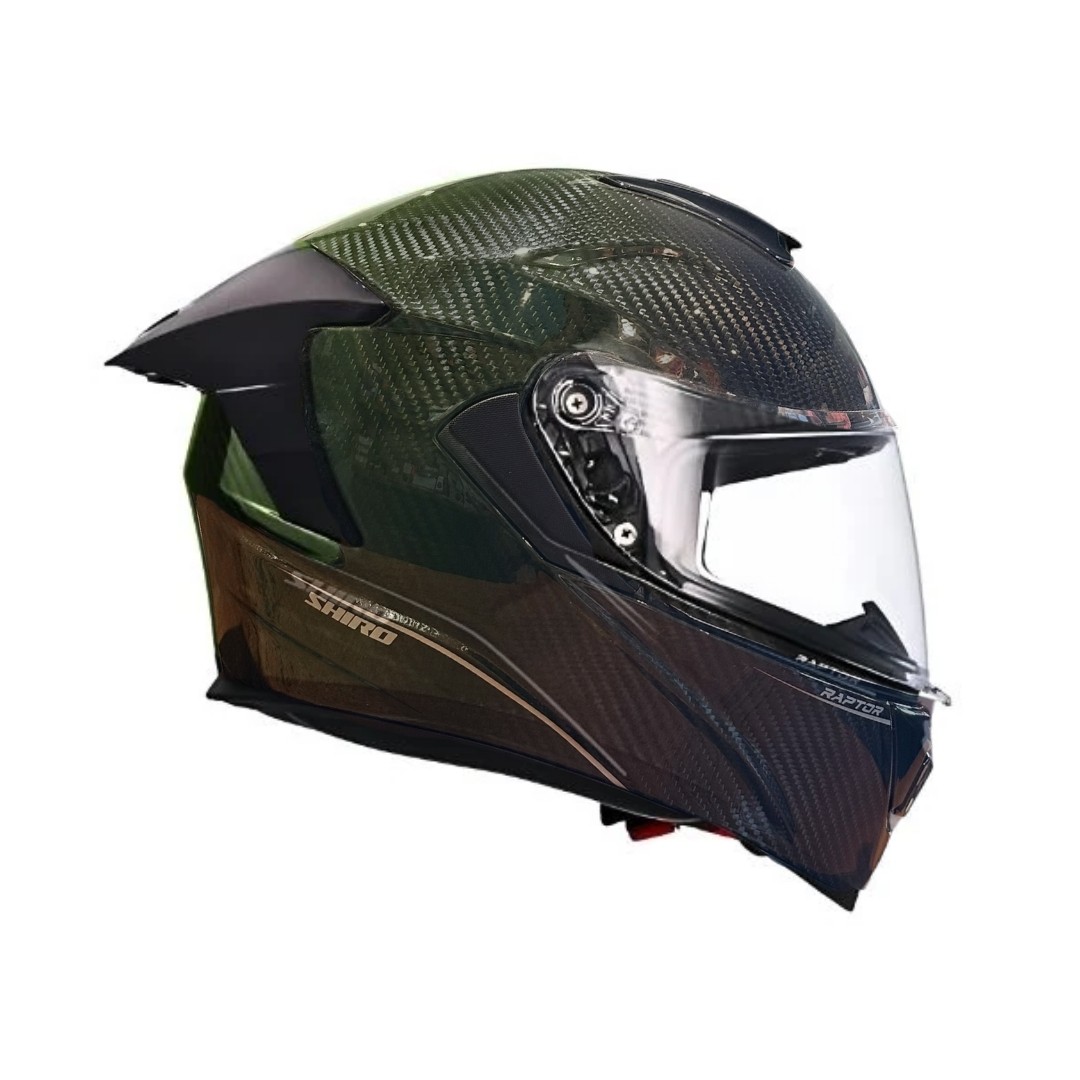 SHIRO CARBON SV YEŞİL FULLFACE MOTOSİKLET KASKI