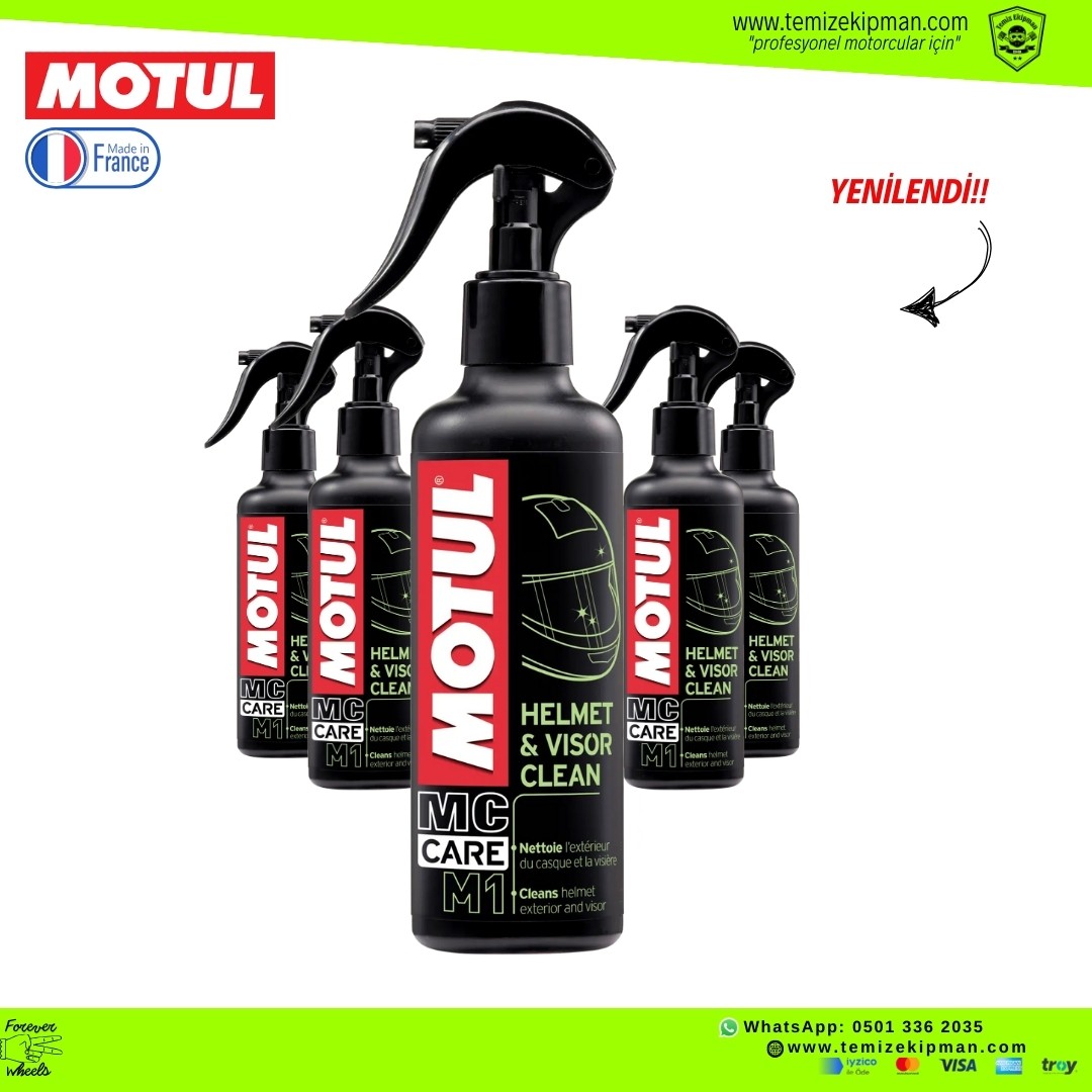 MOTUL M1 HELMET & VISOR CLEAN KASK TEMİZLEME SPREYİ