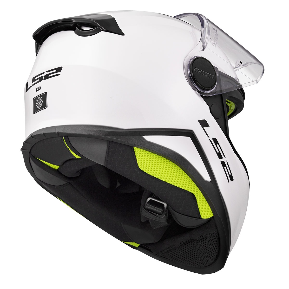 Ls2 Kid Beyaz Fullface Çocuk Motosiklet Kaskı