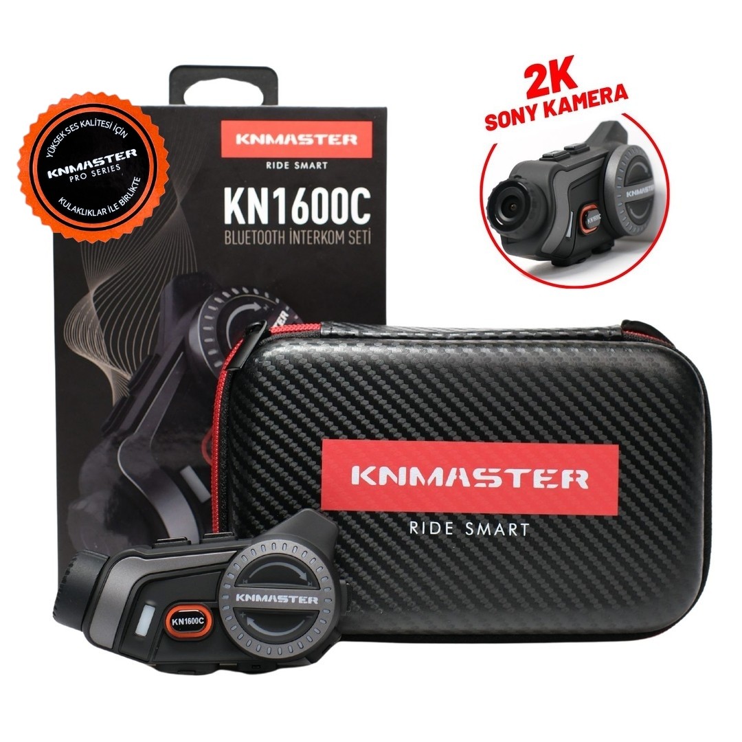 KNMASTER KN1600C PRO KAMERALI BLUETOOTH INTERCOM