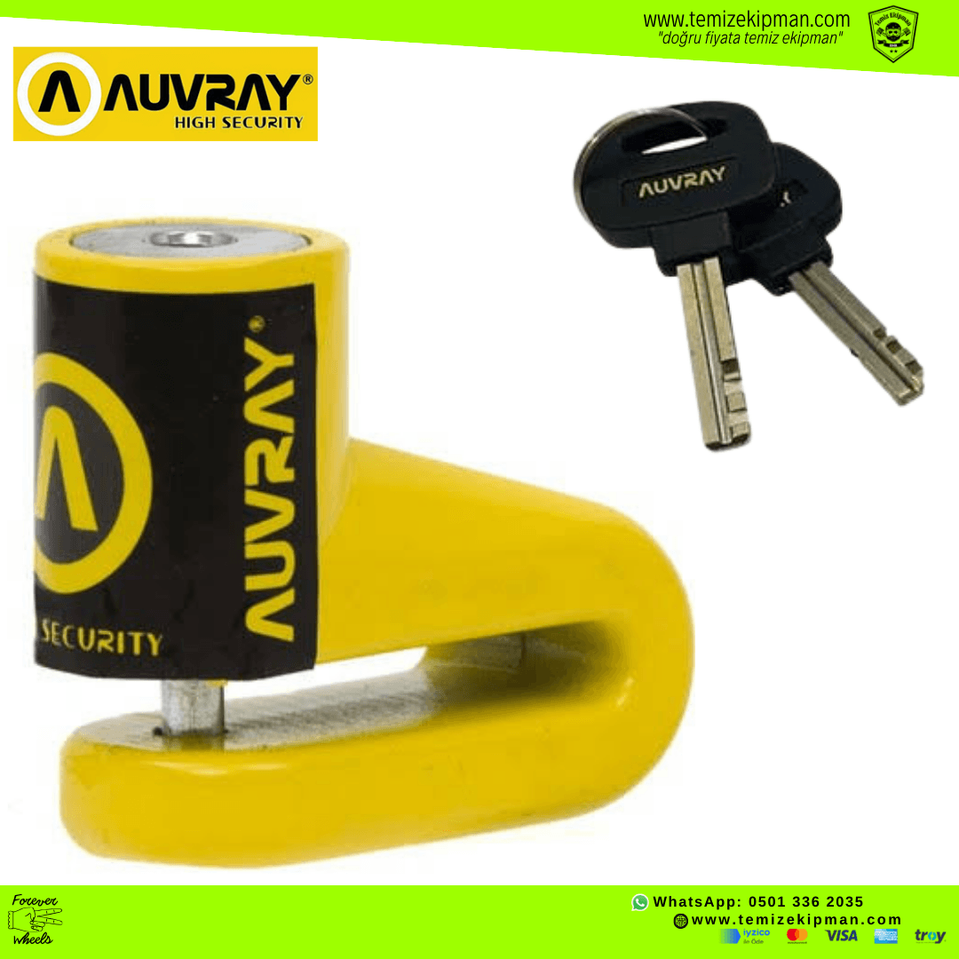 AUVRAY BD-16 6 MM MOTORCYCLE DISC LOCK