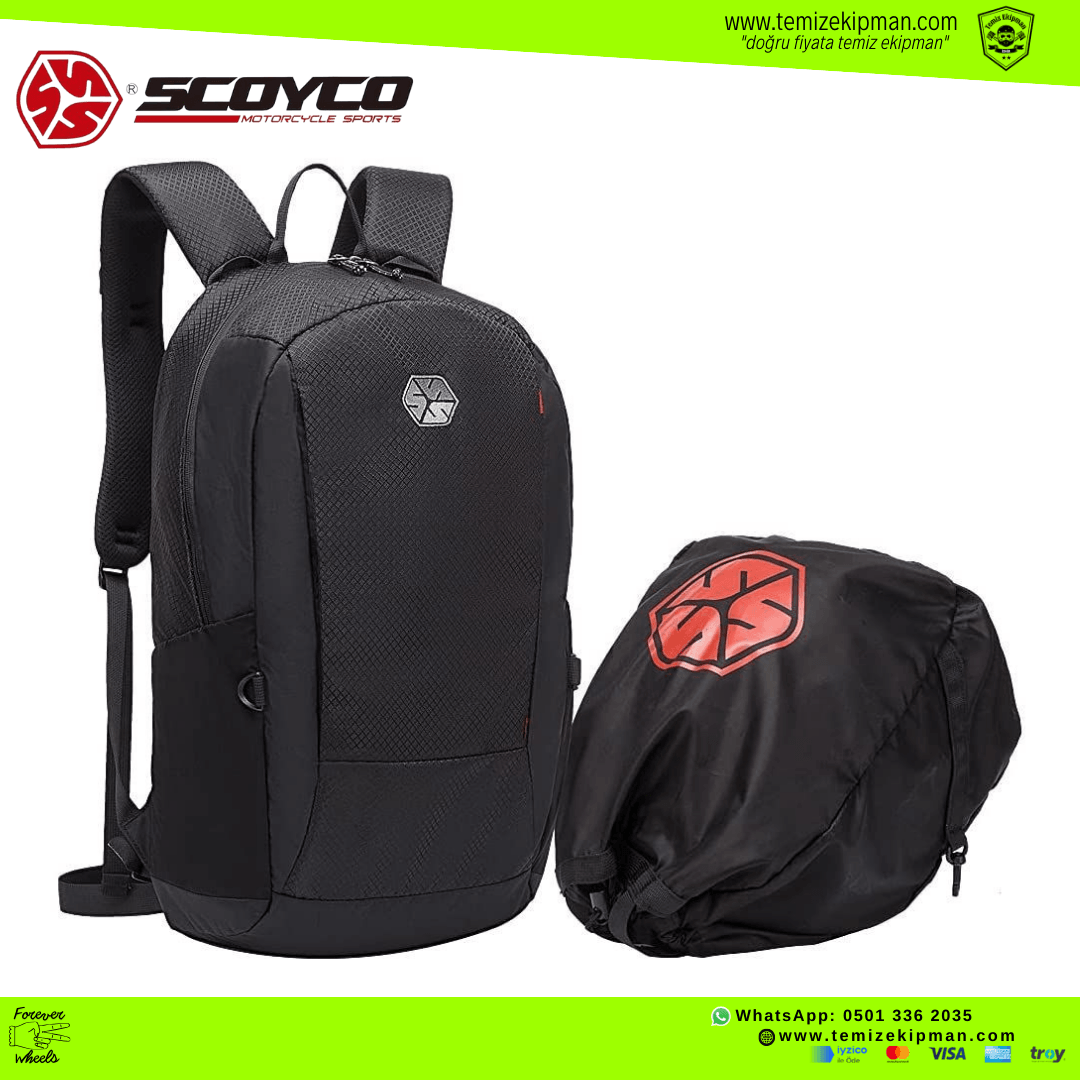 SCOYCO MB29 KASK ÇANTALI MOTOSİKLET SIRT ÇANTASI