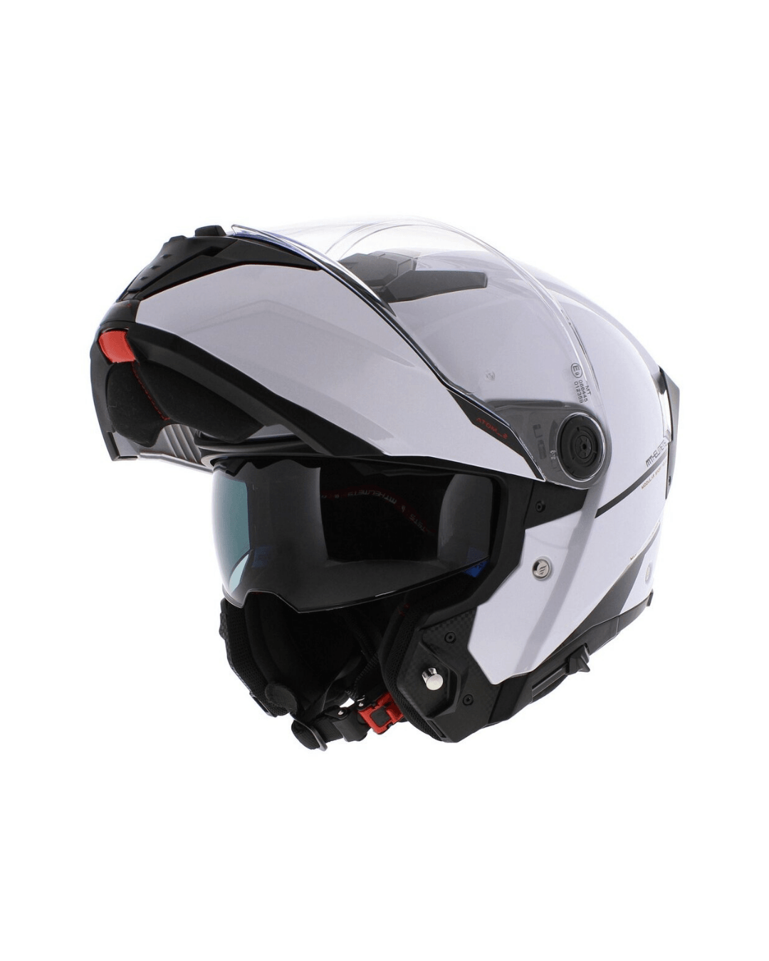 Mt Helmet Sv Atom 2 Sv Solid A0 Gloss White Çene Açılır Motosiklet Kaskı