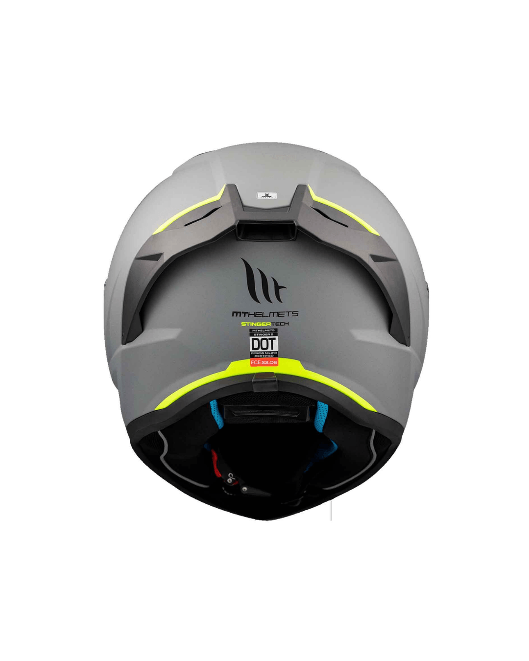 Mt Helmets Stinger 2 Solid A12 Parlak Gri Fullface Motosiklet Kaskı