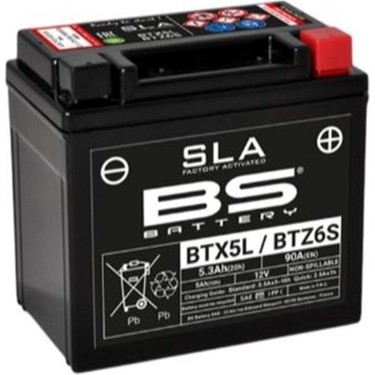 BS BATTERY MOTOSİKLET AKÜLERİ - YENİ ÜRETİM TARİHLİ - BTZ6S / BTX5L - SLA