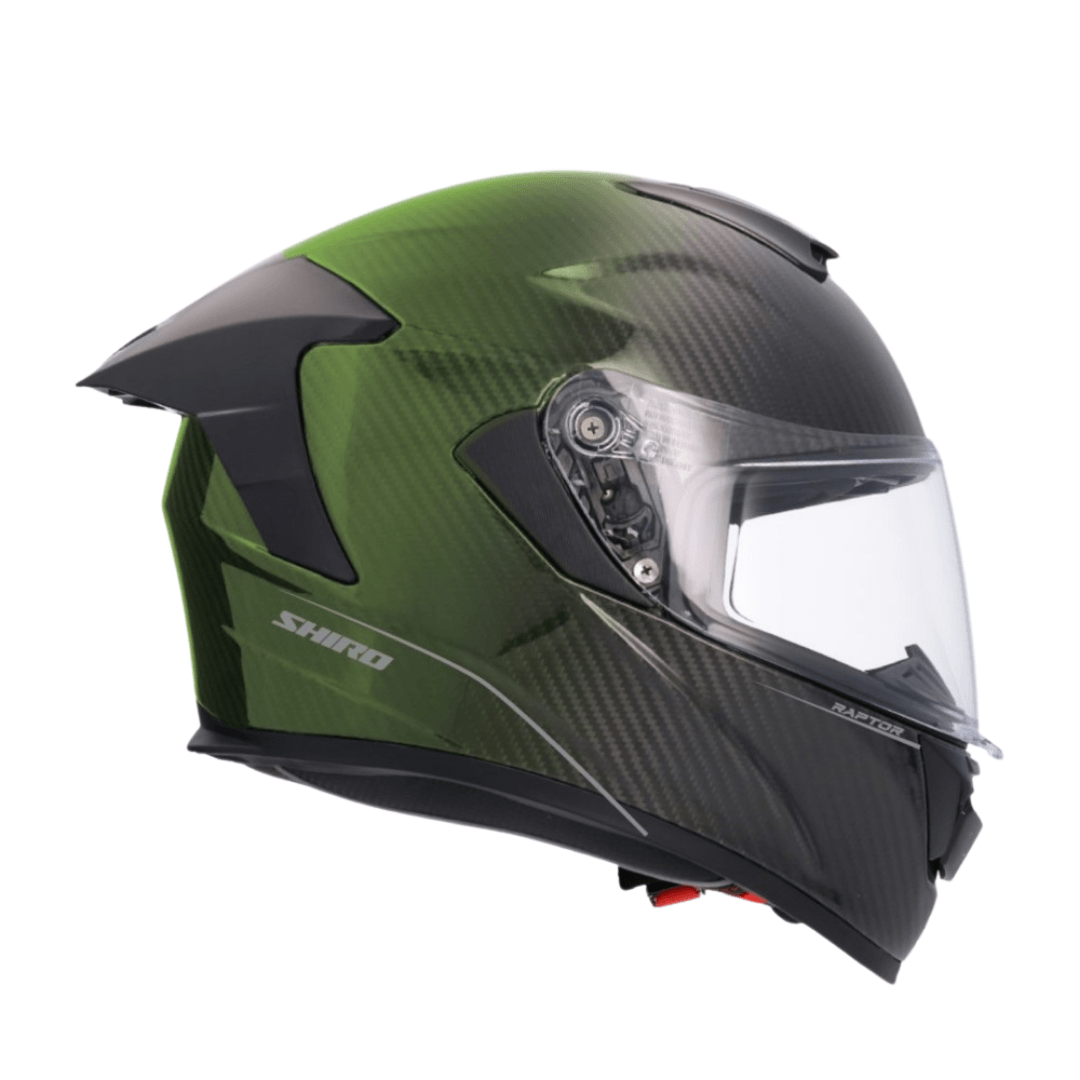 SHIRO CARBON SV YEŞİL FULLFACE MOTOSİKLET KASKI