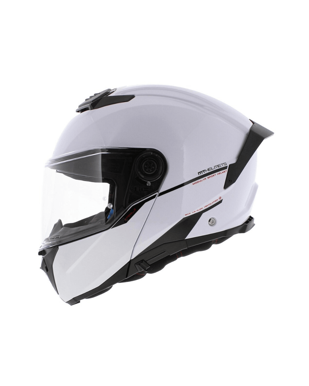Mt Helmet Sv Atom 2 Sv Solid A0 Gloss White Çene Açılır Motosiklet Kaskı