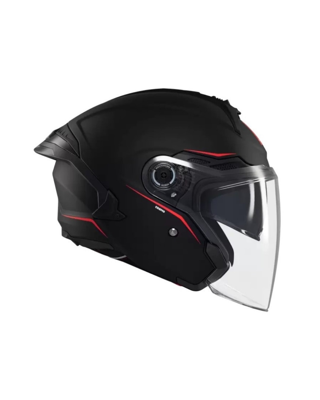 Mt Helmets Cosmo Sv Silence A1 Mat Siyah Yarım Motosiklet Kaskı