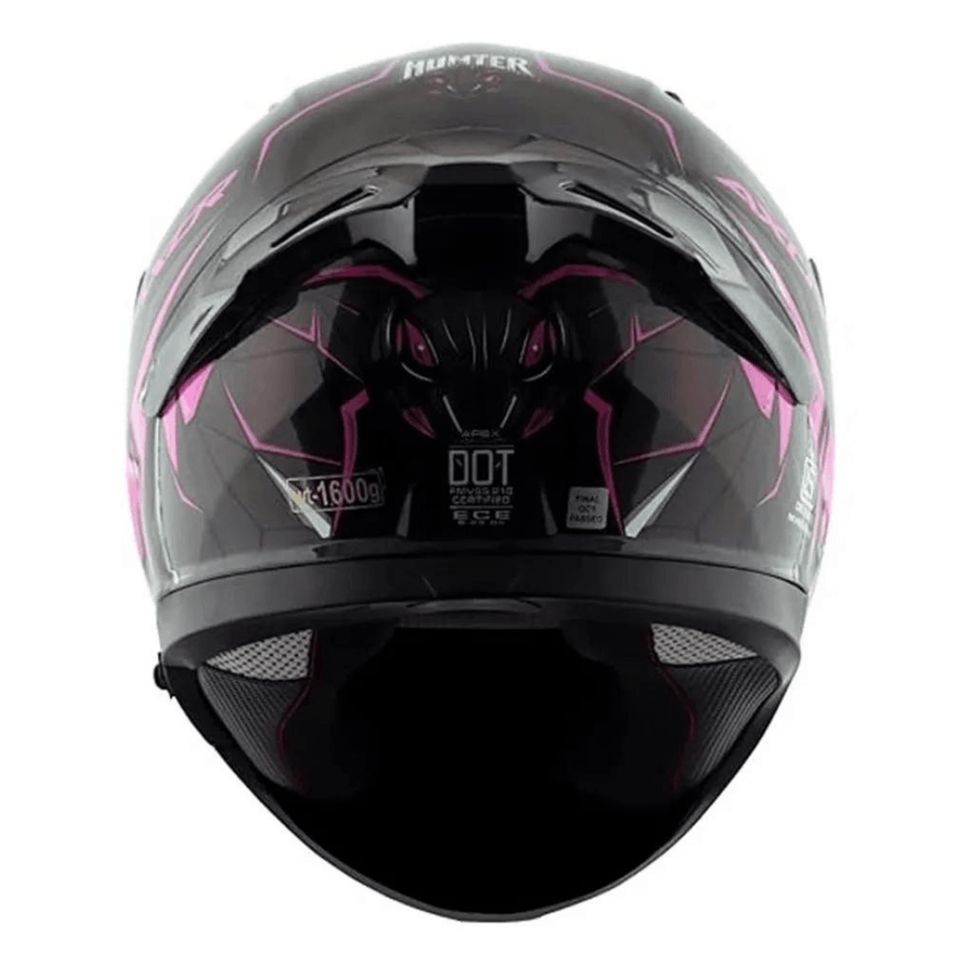 AXOR APEX HUNTER SİYAH/PEMBE FULLFACE MOTOSİKLET KASKI