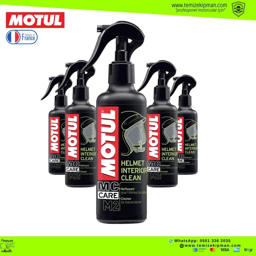 MOTUL M2 KASK İÇ DIŞ TEMİZLEME DEZENFEKTAN INTERRIOR CLEAN