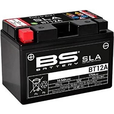 BS BATTERY MOTOSİKLET AKÜLERİ - YENİ ÜRETİM TARİHLİ - BT12A-SLA