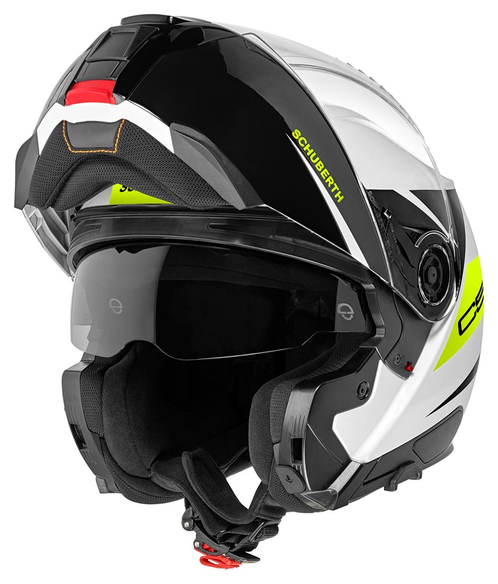 SCHUBERTH C5 ECLİPSE YELLOW ÇENE AÇILIR MOTOSİKLET KASKI + PINLOCK