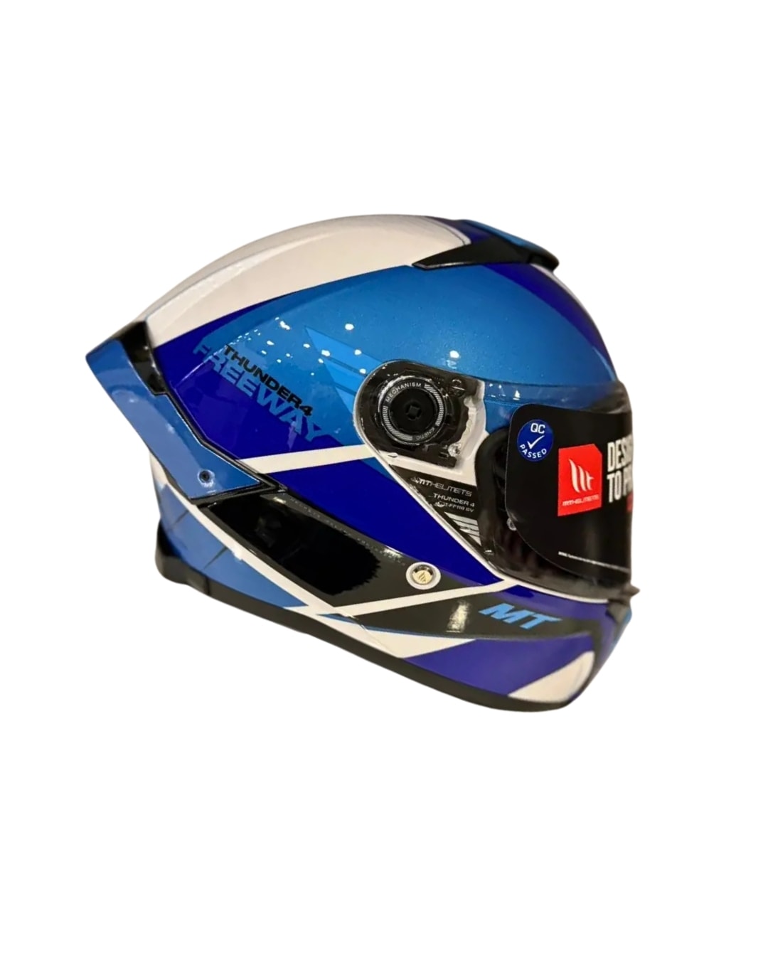 Mt Helmets Thunder 4 Sv Freeway A5 Parlak Mavi Fullface Motosiklet Kaskı