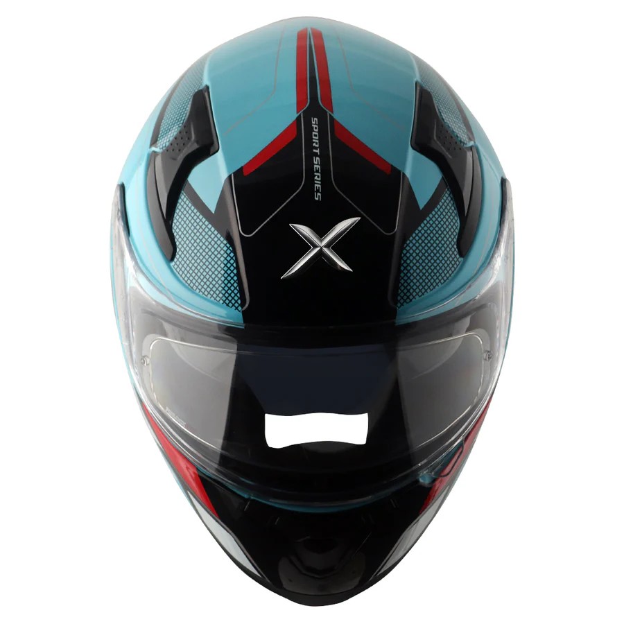 AXOR APEX TURBINE HEX MAVİ/KIRMIZI FULLFACE MOTOSİKLET KASKI