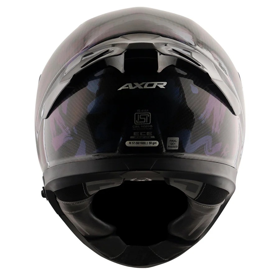 AXOR APEX GLOSSY CARBON PARLAK FULLFACE MOTOSİKLET KASKI