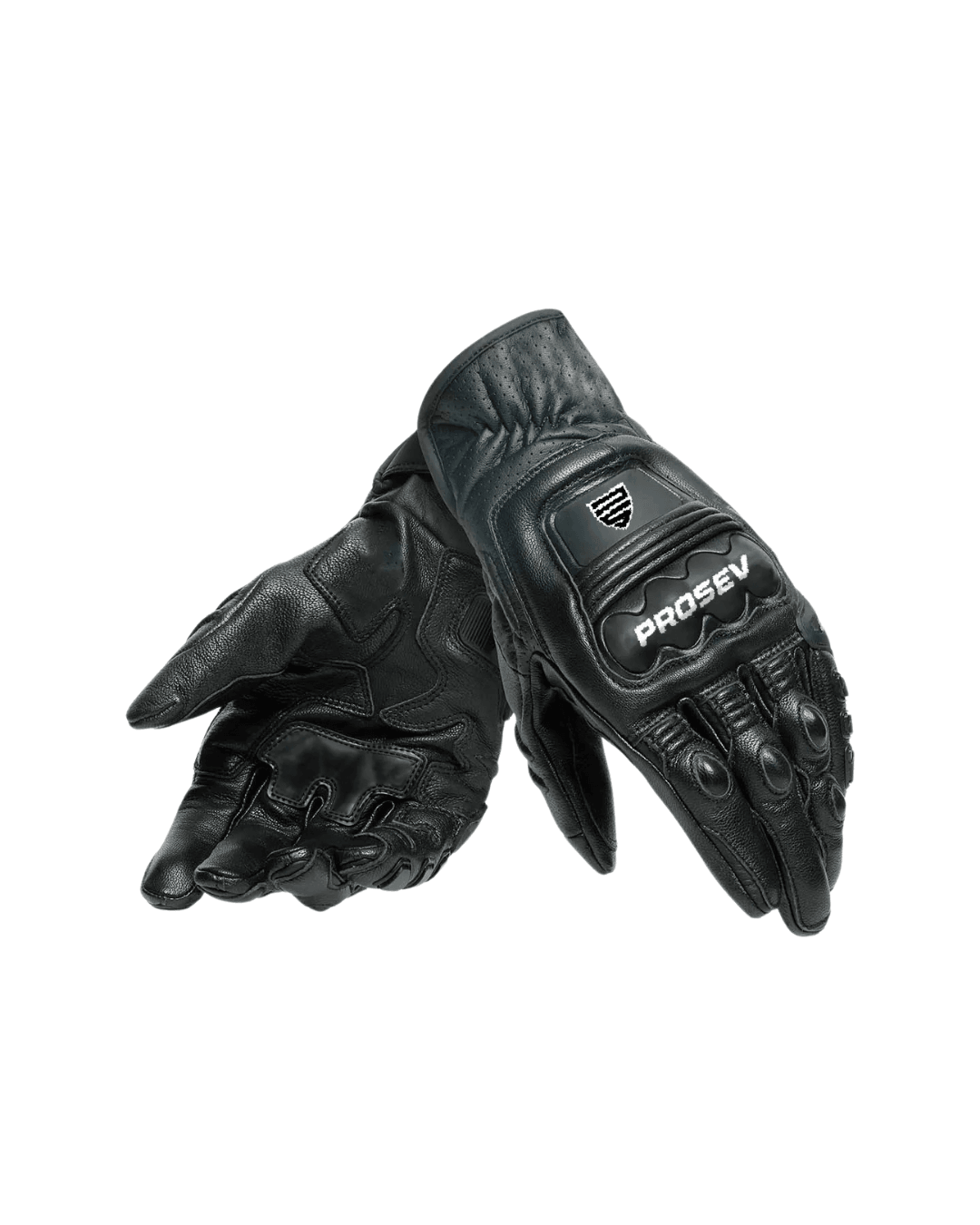 PROSEV GL60 SİYAH DERİ/CORDURA MOTOSİKLET ELDİVENİ
