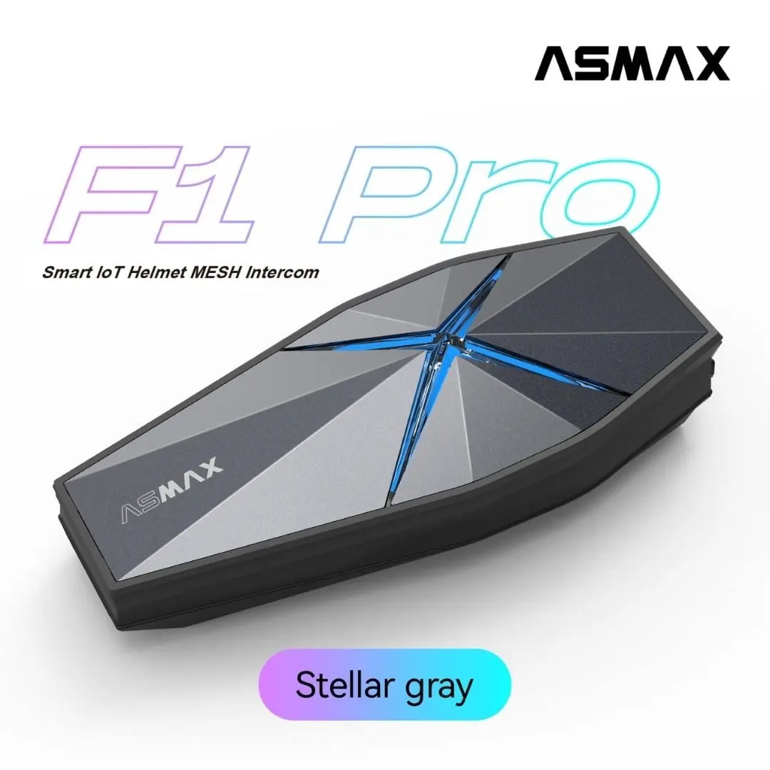 ASMAX F1 Bluetoothインカム 1台セット Asmax F1 Pro Mesh ve Sesli Komutlu Bluetooth Intercom