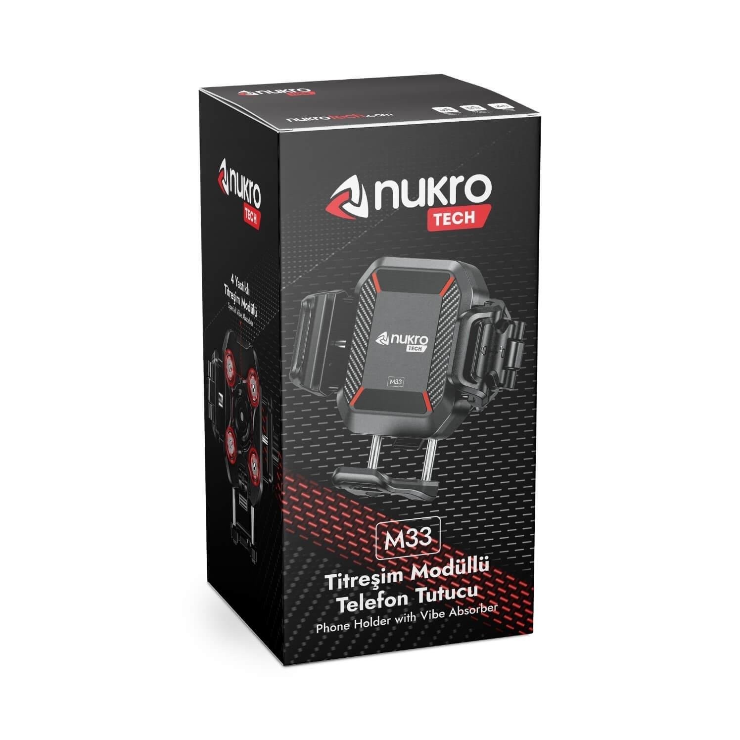 NUKROTECH M33 TİTEREŞİM ÖNLEYİCİLİ TELEFON TUTUCU