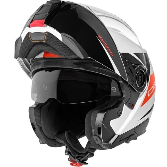 SCHUBERTH C5 ECLİPSE RED ÇENE AÇILIR MOTOSİKLET KASKI + PINLOCK