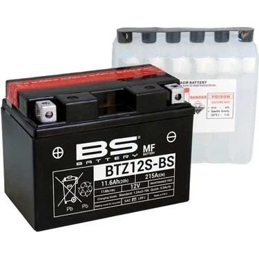 BS BATTERY MOTOSİKLET AKÜLERİ - YENİ ÜRETİM TARİHLİ - BTZ12S-BS