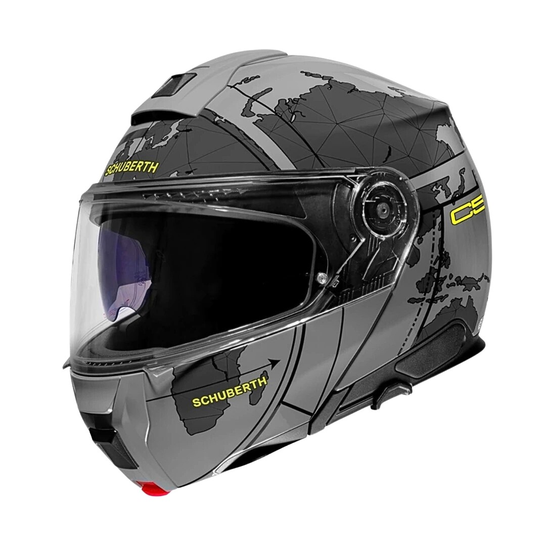 SCHUBERTH C5 GLOBE GREY ÇENE AÇILIR MOTOSİKLET KASKI + PINLOCK