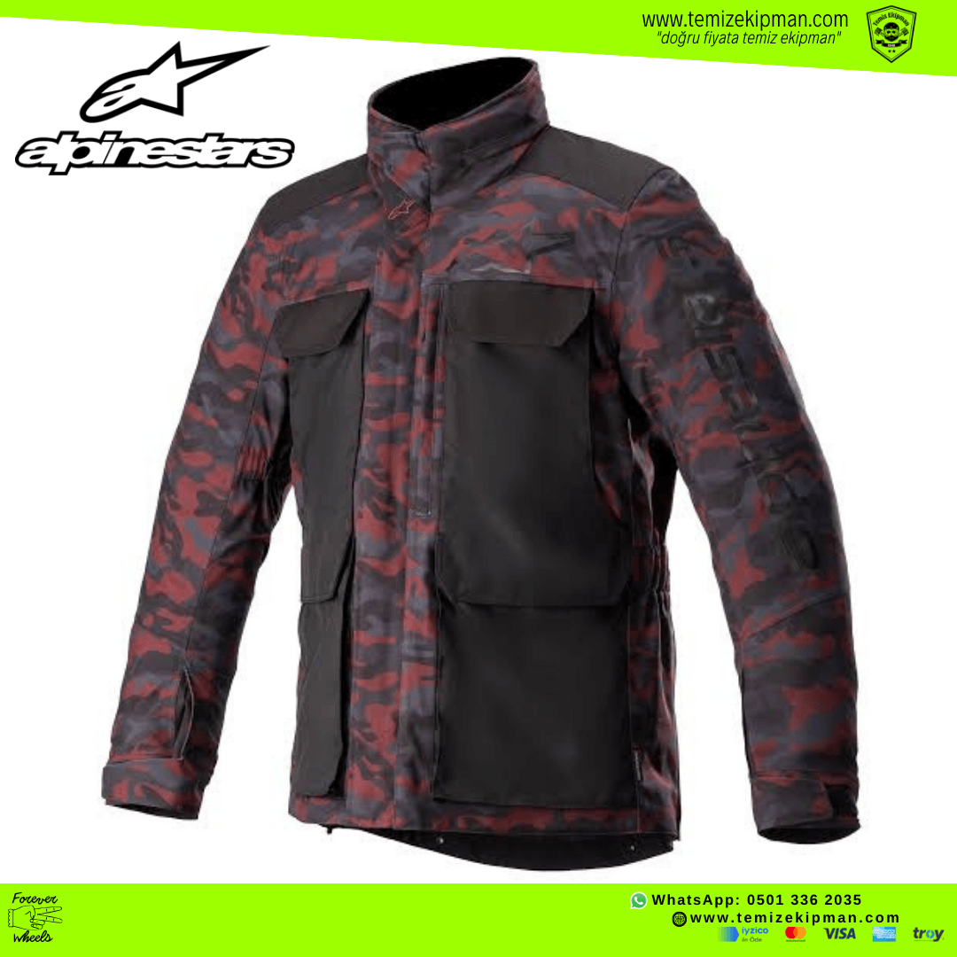 ALPINESTARS CITY PRO DRYSTAR 4 SEASONS CAMOUFLAGE PATTERN MOTORCYCLE JACKET