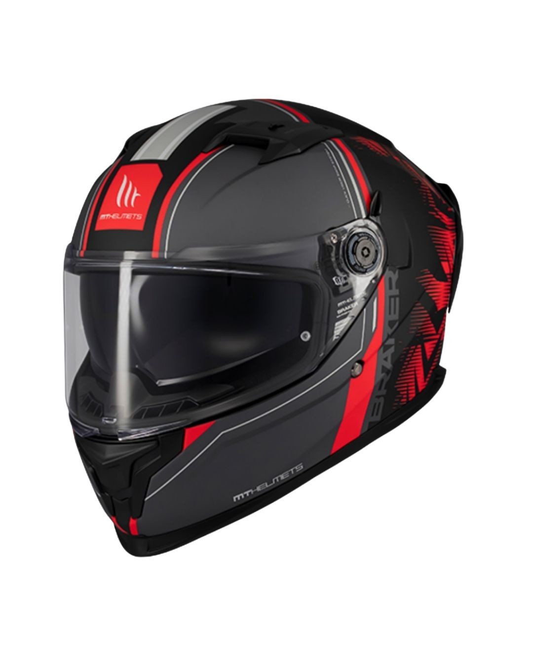 Mt Helmets Braker Sv Charm B5 Mat Siyah/Kırmızı Fullface Motosiklet Kaskı