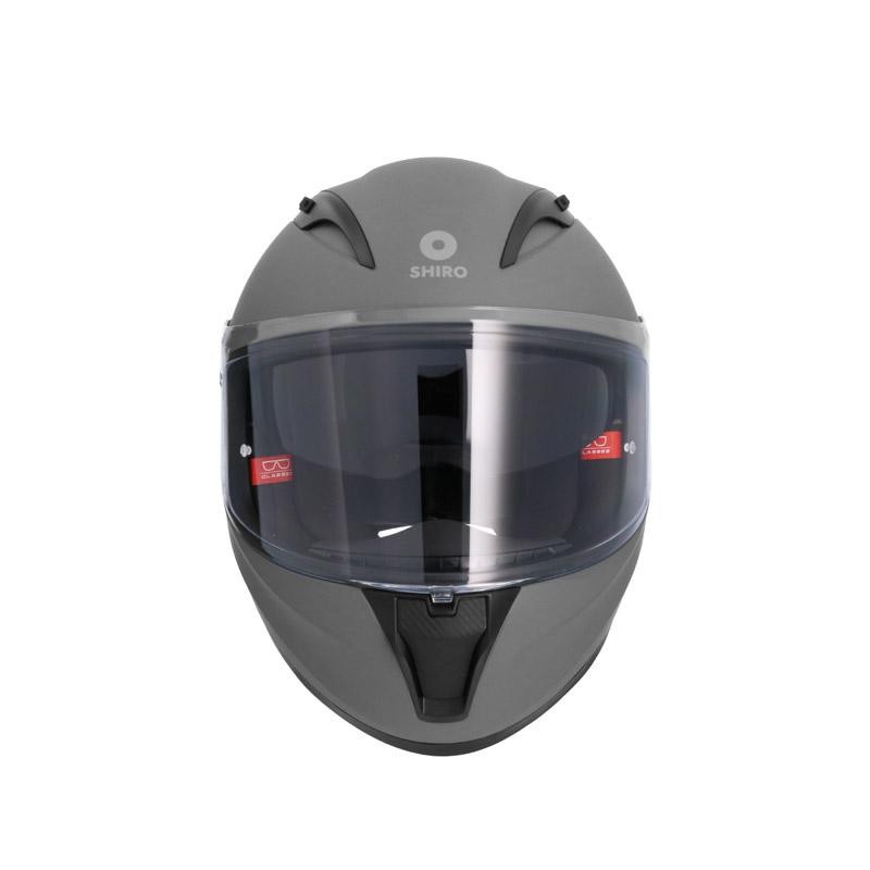 SHIRO SH-605SV SHADOW SOLID NARDO GRİ FULLFACE MOTOSİKLET KASKI + İRİDYUM VİZÖR