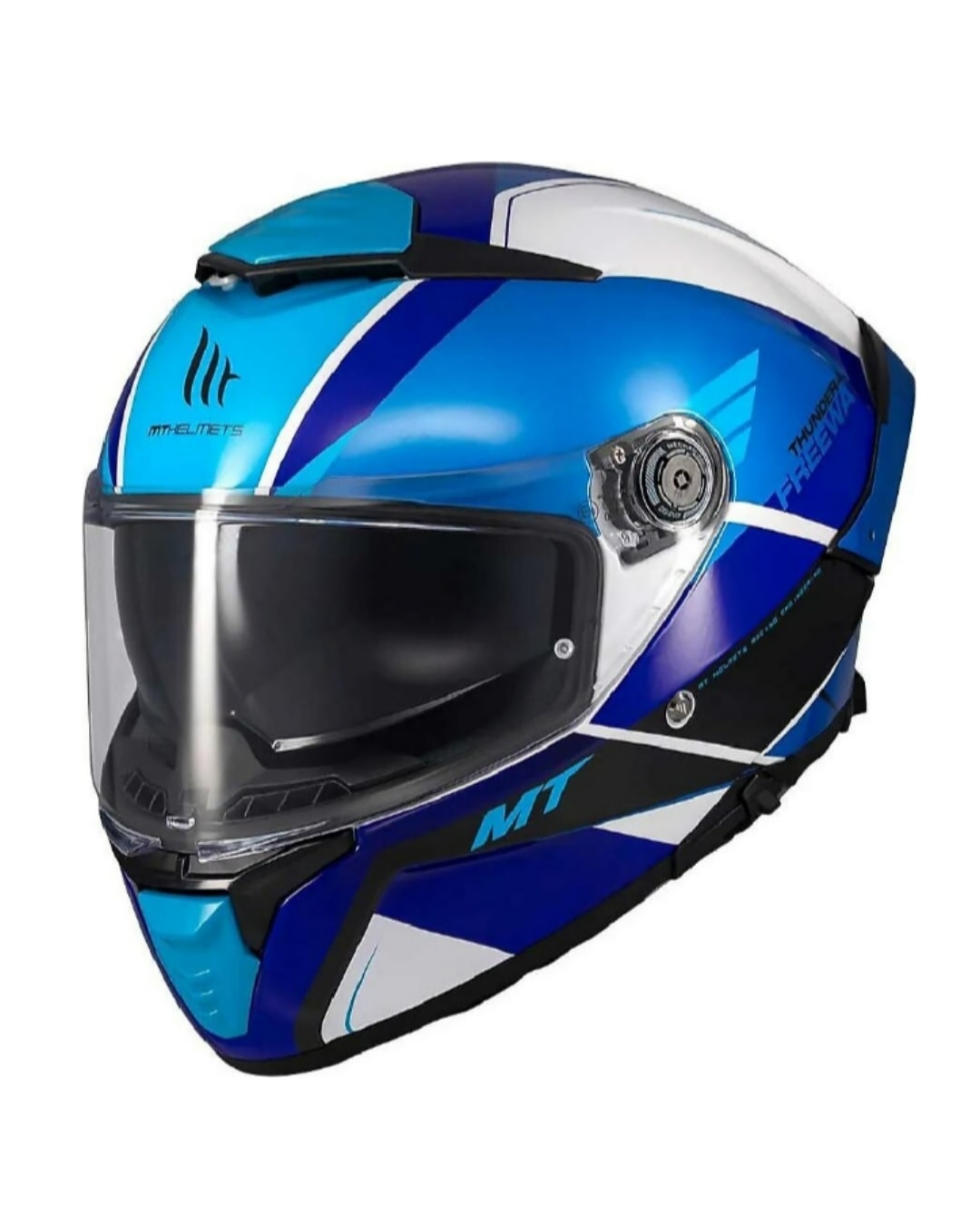 Mt Helmets Thunder 4 Sv Freeway A5 Parlak Mavi Fullface Motosiklet Kaskı