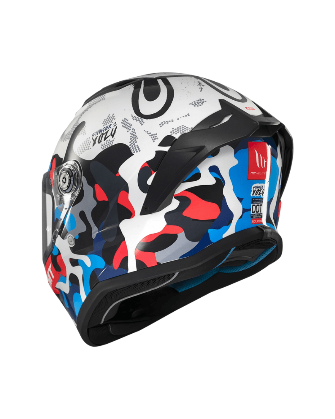 Mt Helmets Stinger 2 Yozu A7 Parlak Fullface Motosiklet Kaskı