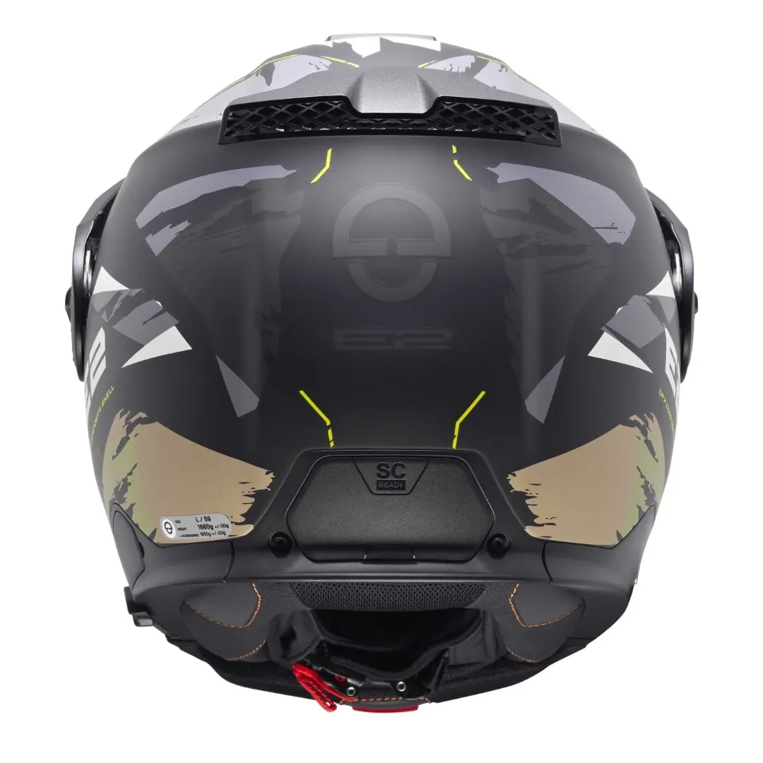 Schuberth E2 Trail Green Sökülebilir Terekli Çene Açılır