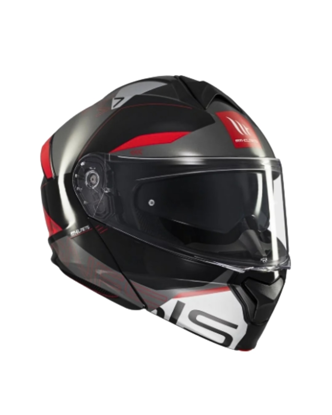 Mt Helmets Genesis Sv Atempo B15 Parlak Siyah/Kırmızı Çene Açılır Motosiklet Kaskı