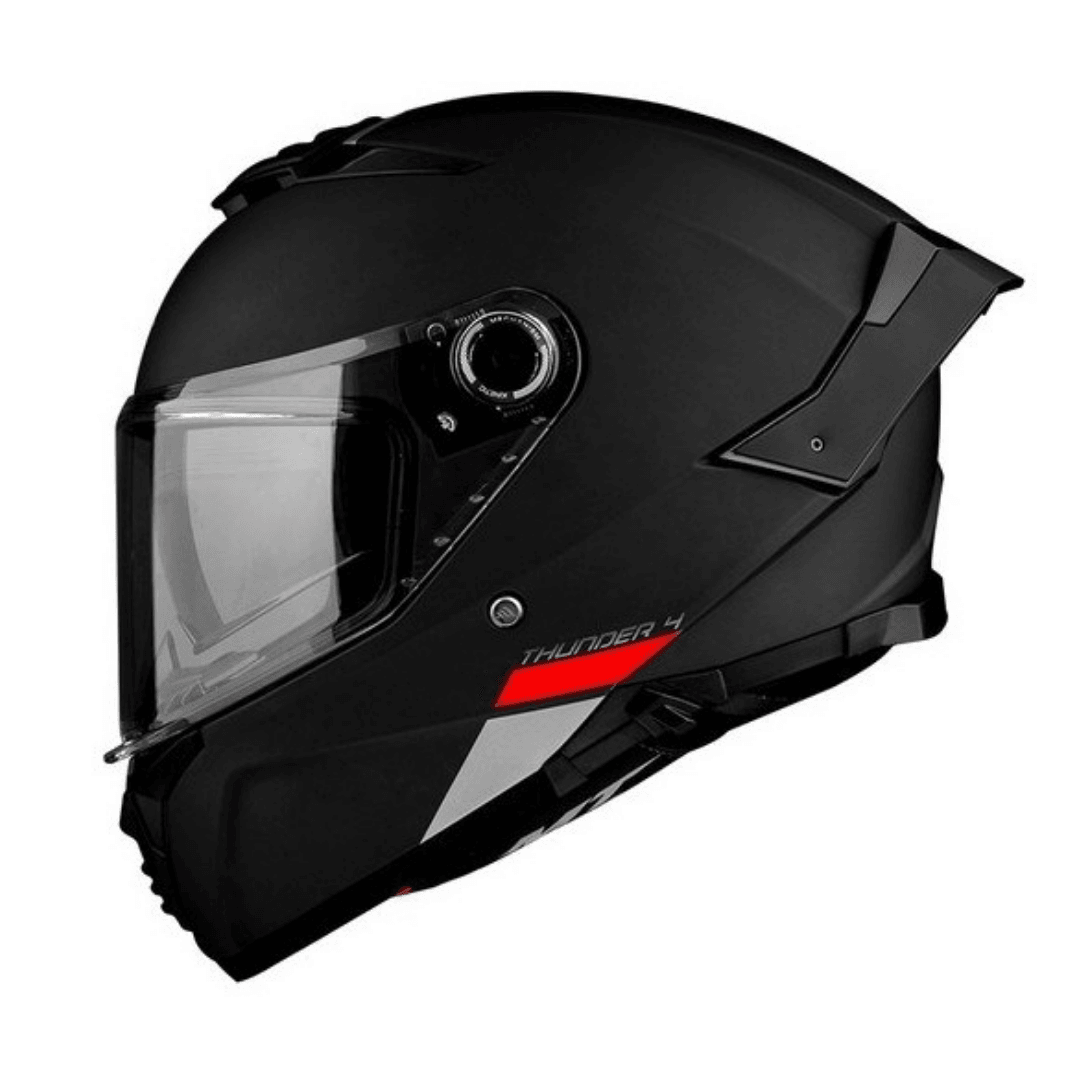 MT HELMETS THUNDER 4 SV SOLID MAT SİYAH FULLFACE MOTOSİKLET KASKI