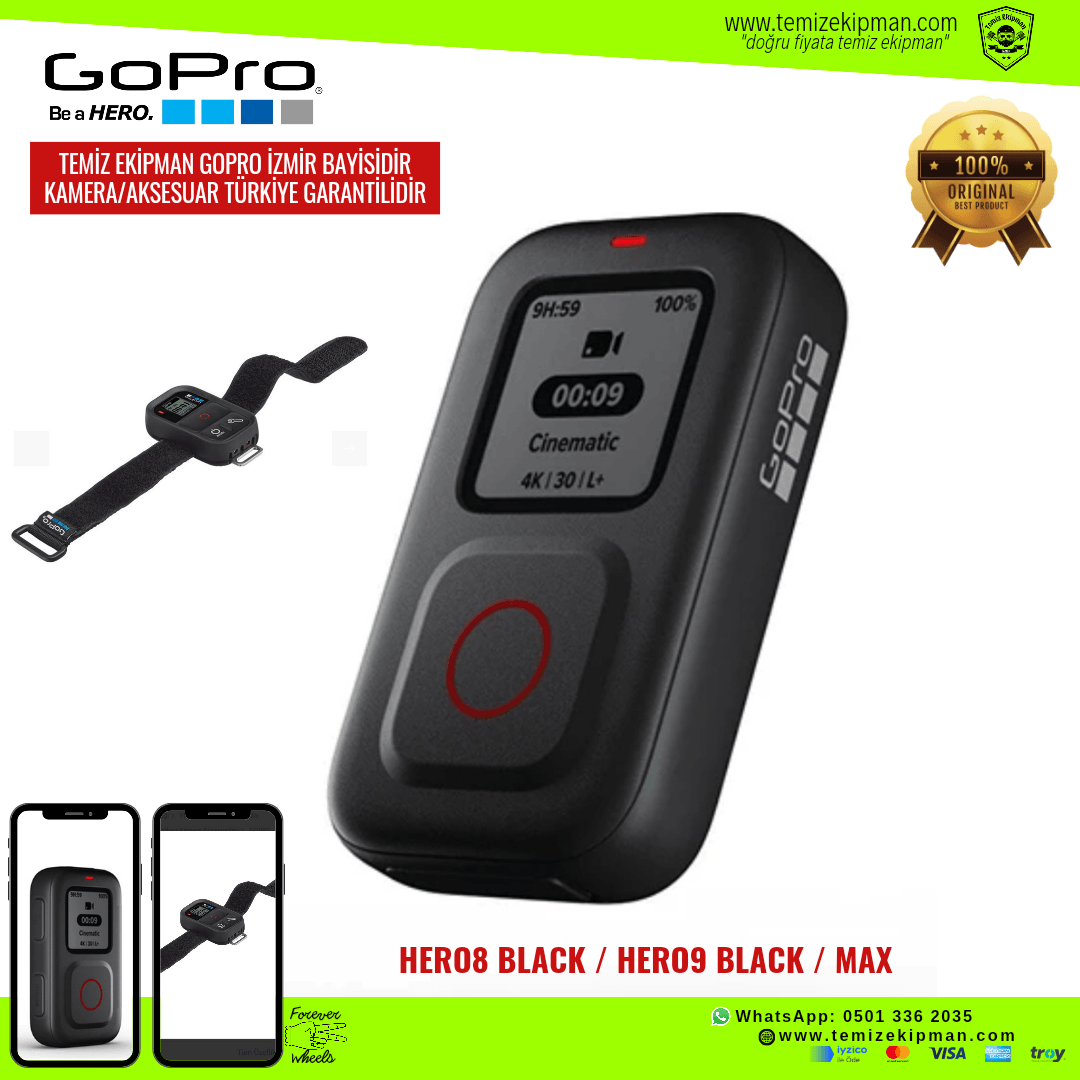 GOPRO THE REMOTE UZAKTAN KUMANDA - GOPRO TÜRKİYE GARANTİLİ