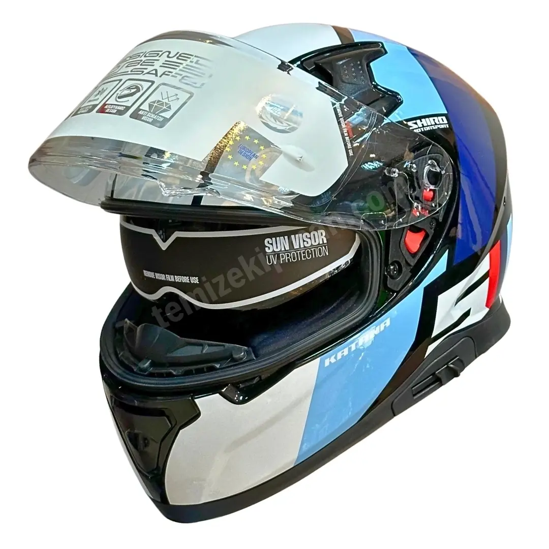SHIRO KATANA M SPORT GÜNEŞ VİZÖRLÜ KASK