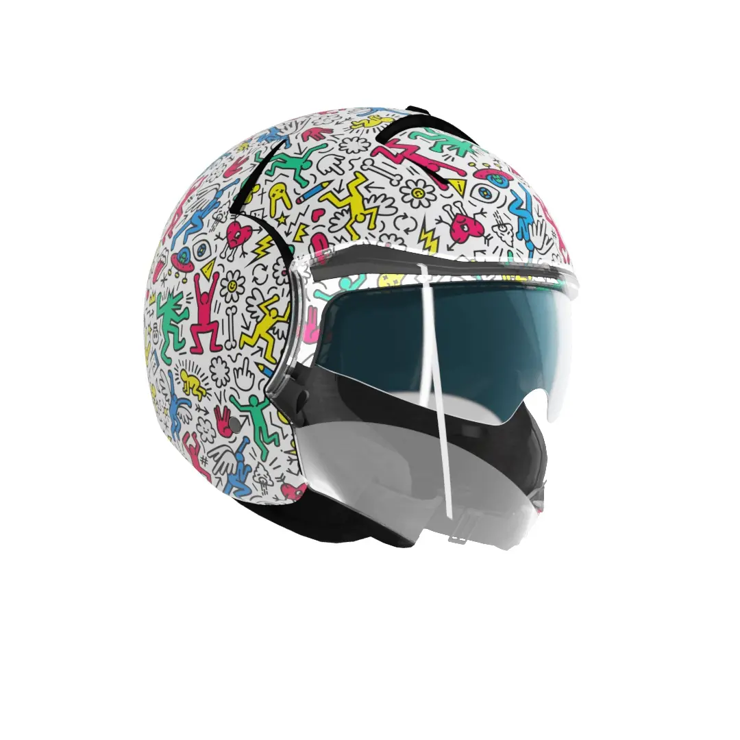 Cascos Shiro Modelos Casco Jet Shiro Helmets Tokio SH-64 Doodle