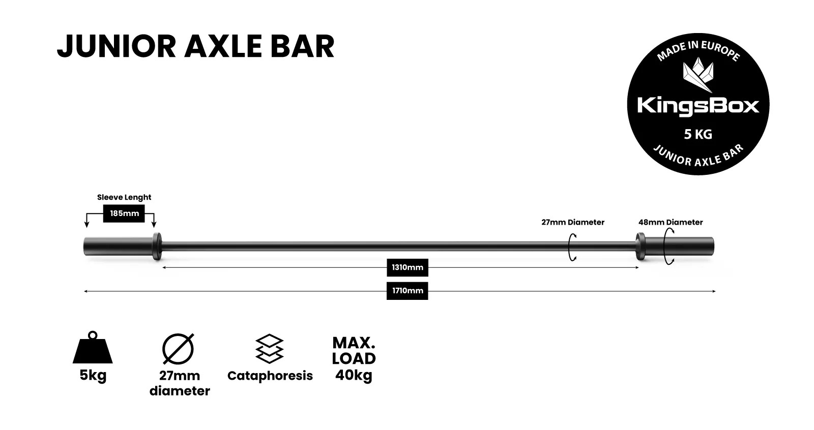 Junior Axle Bar