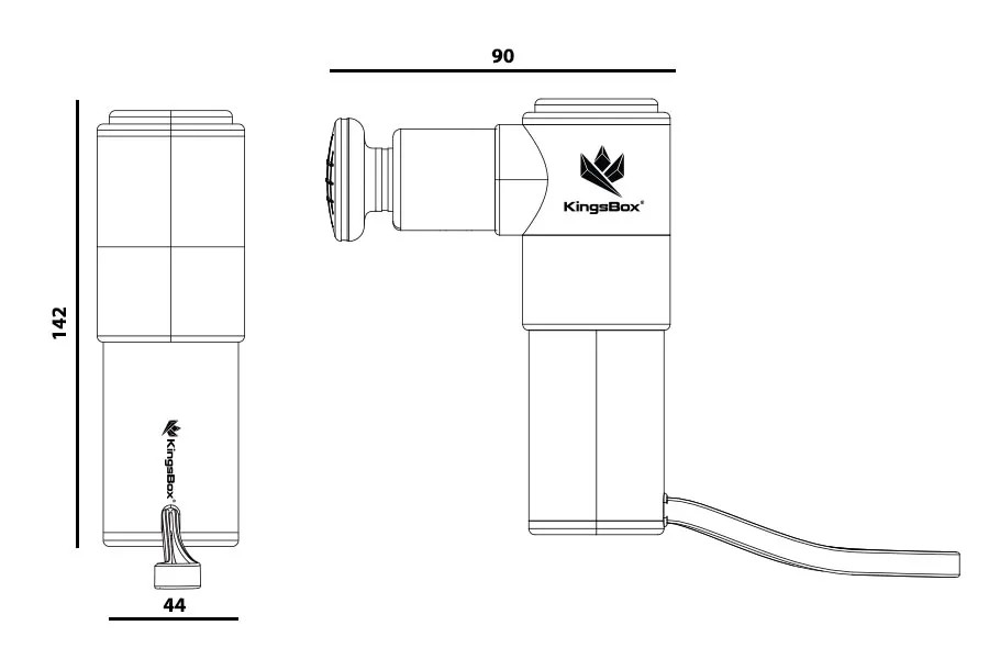 KingsBox TNG Masaj Tabancası (Taşıma Çantası Hediyeli)
