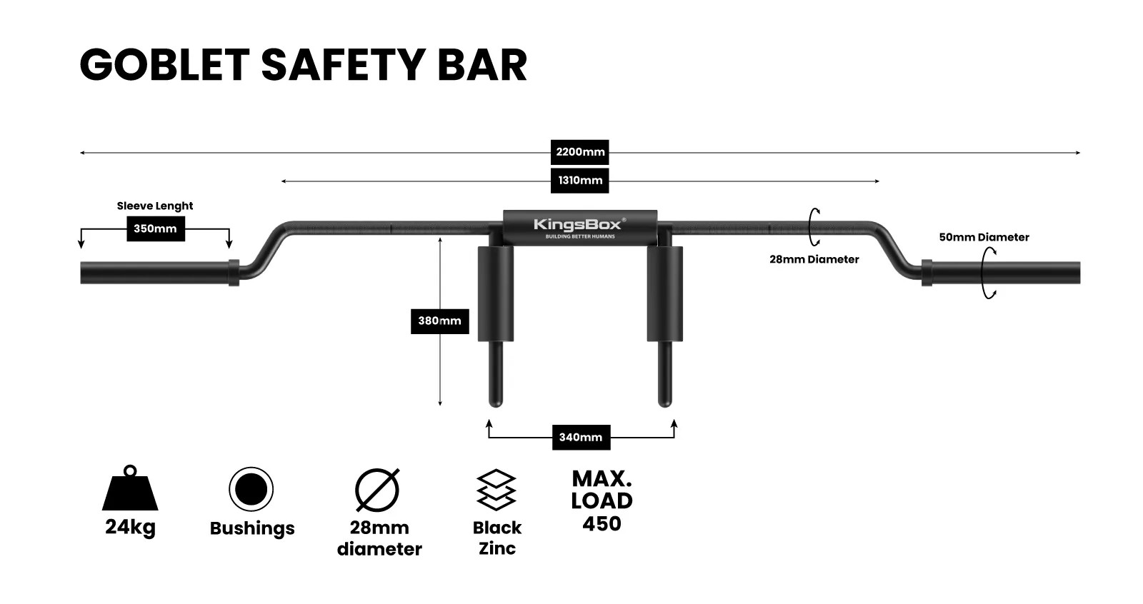 Goblet Safety Squat Bar-Güvenli Squat Barı