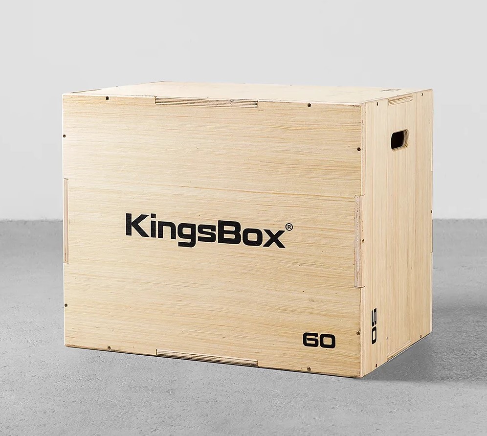 KingsBox Crossfit Plyo Box (Zıplama Kutusu) - Doğal Ahşap