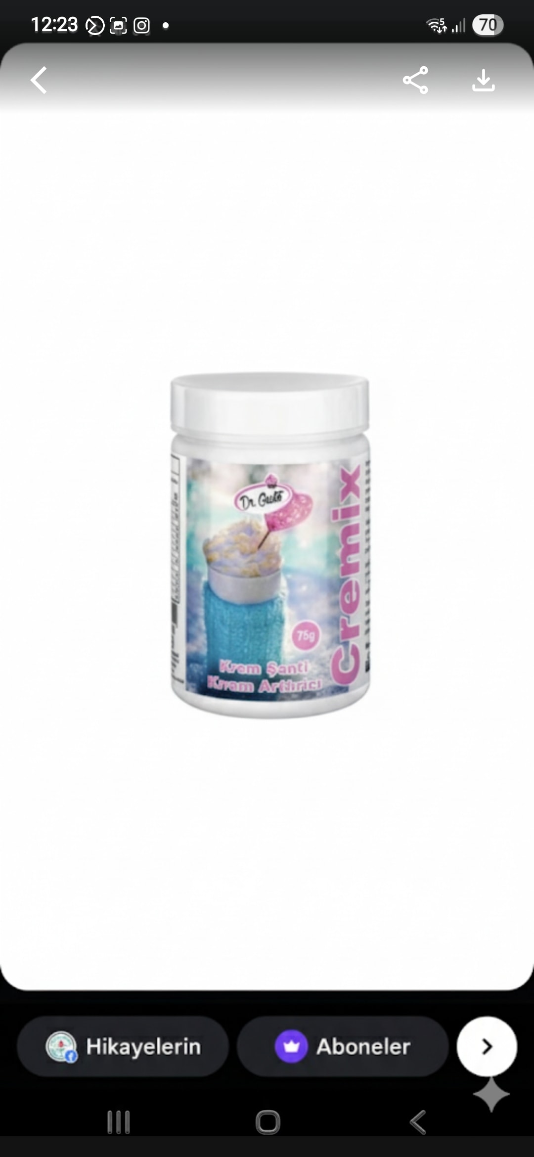 Dr Gusto Kremix Kremşanti Kıvam Arttırıcı 75 Gr